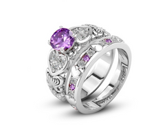 Heart Platinum Ring
