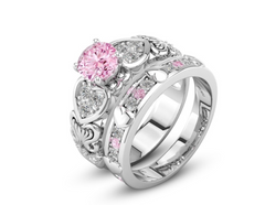 Heart Platinum Ring